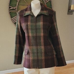 Ralph Lauren Utility Jacket in Green and Brown with Tailored Fit